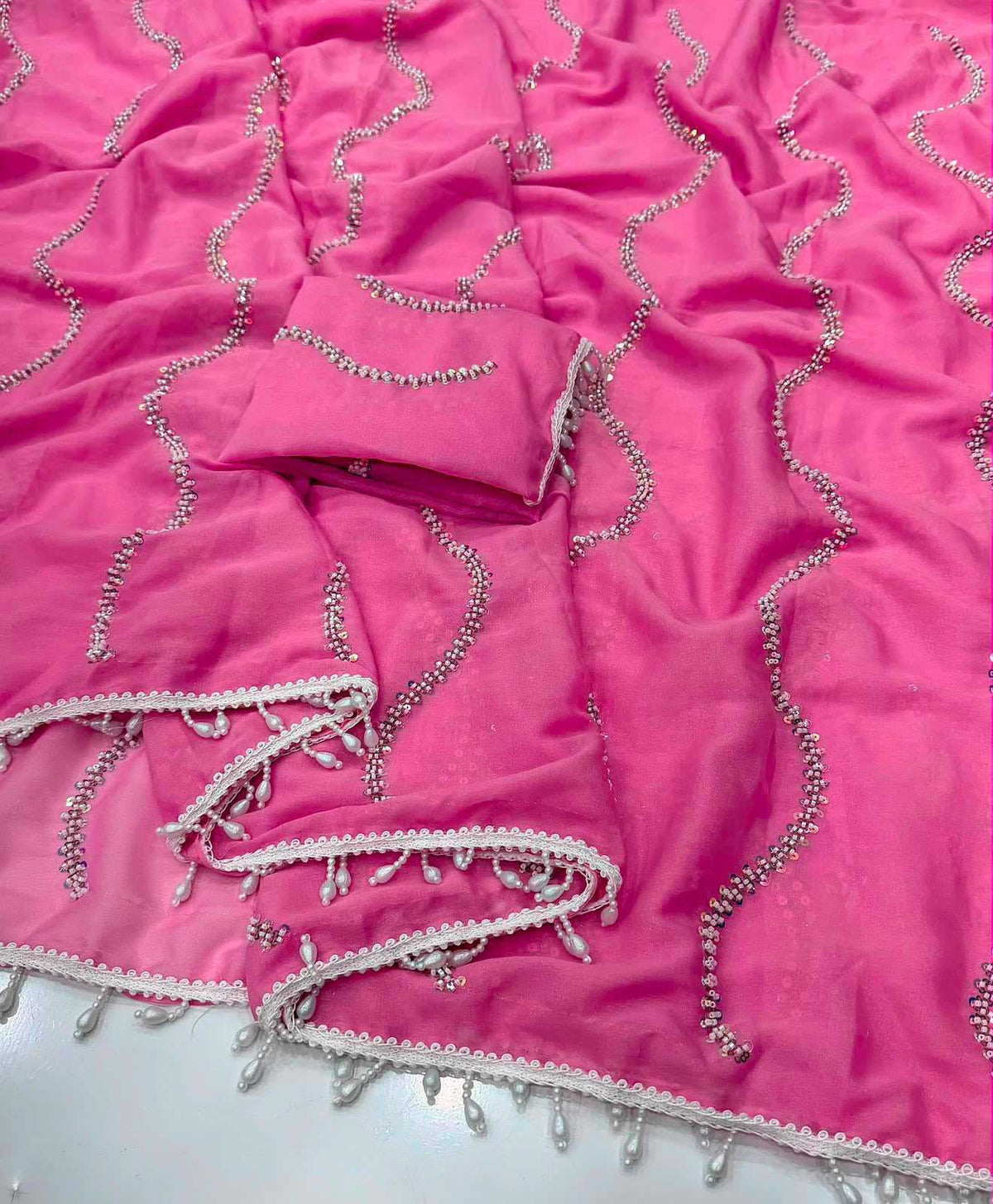 Eshani Premium Georgette Designer Saree
