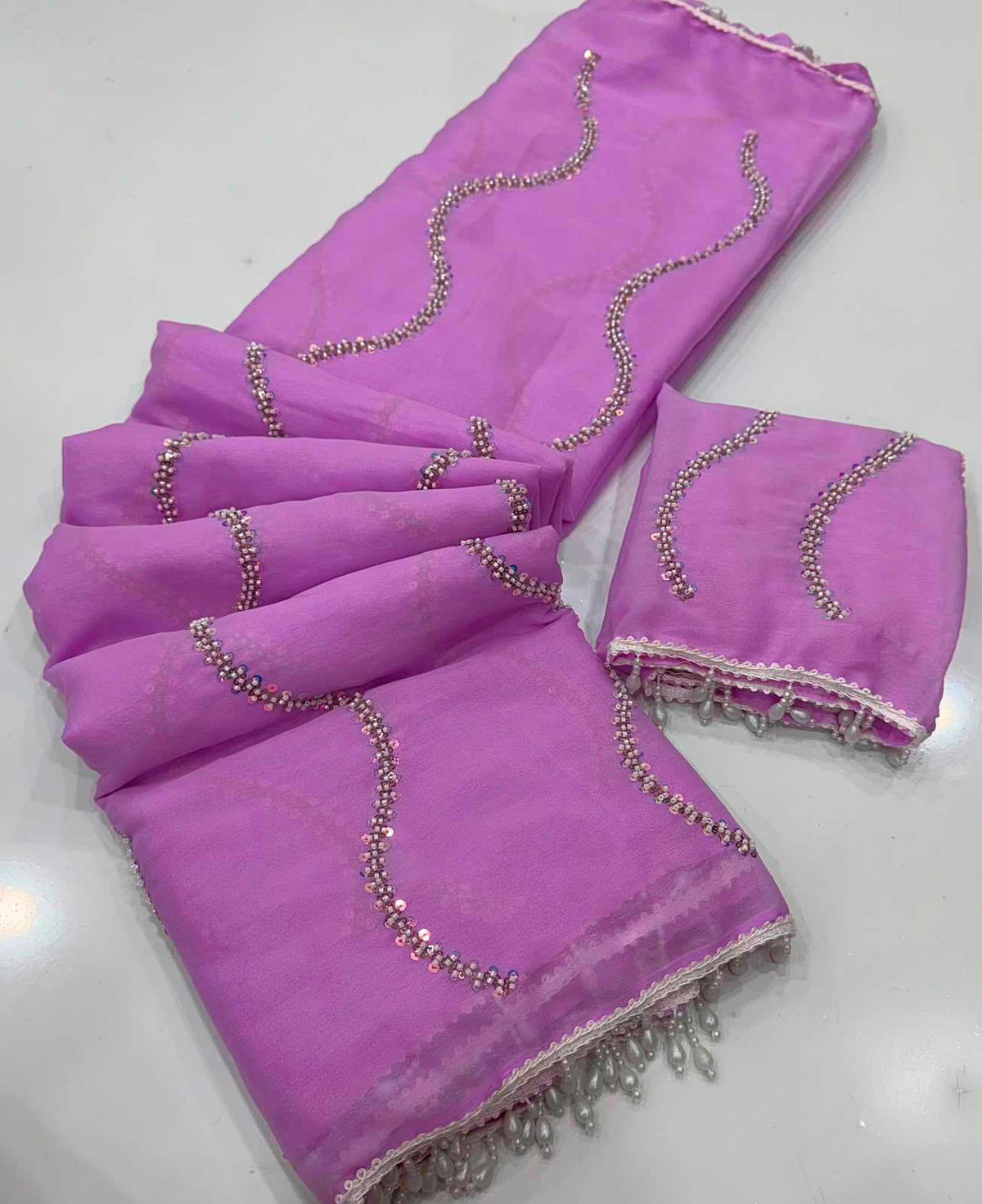 Eshani Premium Georgette Designer Saree