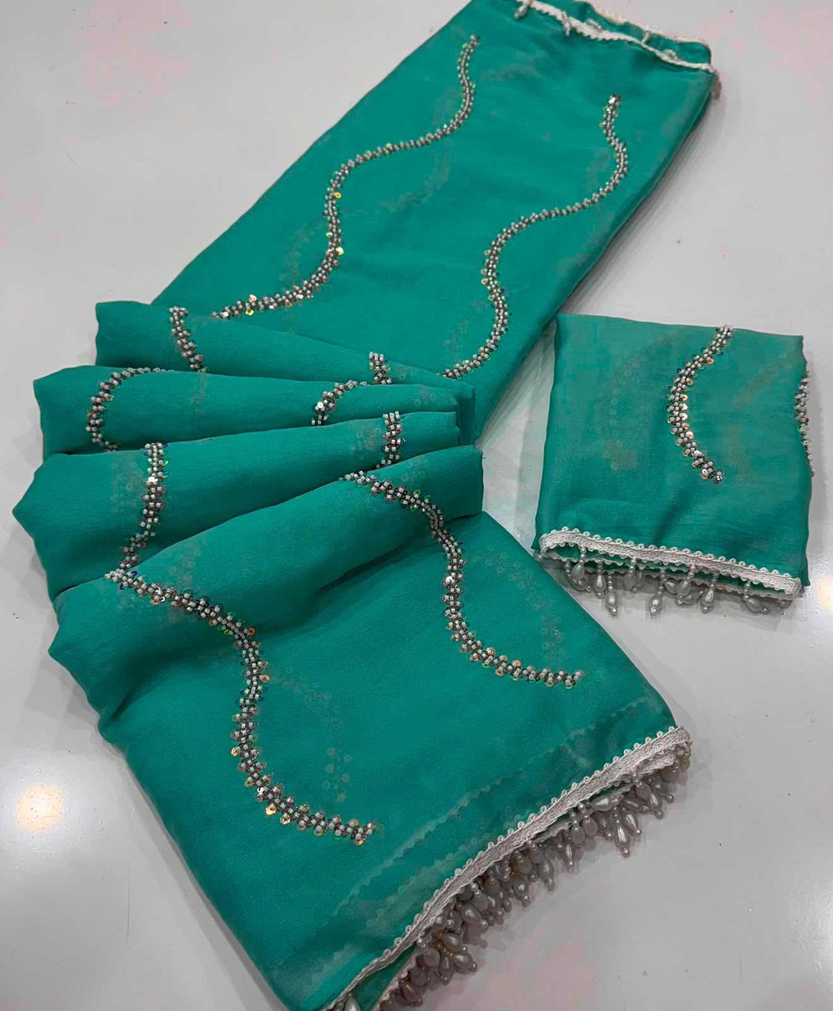 Eshani Premium Georgette Designer Saree