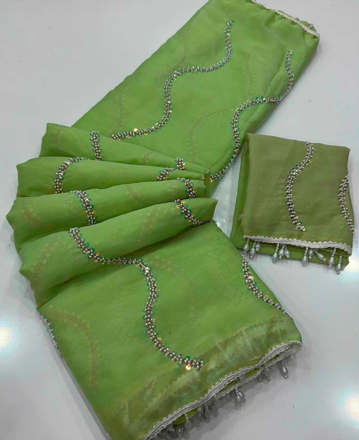 Eshani Premium Georgette Designer Saree