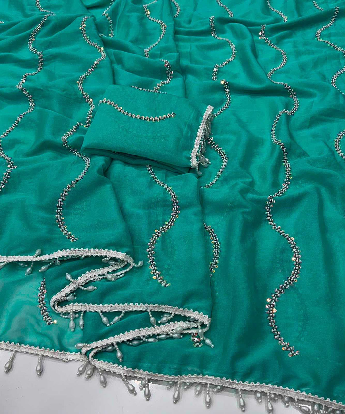 Eshani Premium Georgette Designer Saree