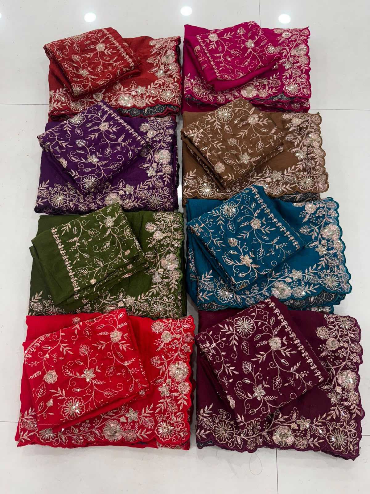 Falguni Soft Gold Crush Designer Saree