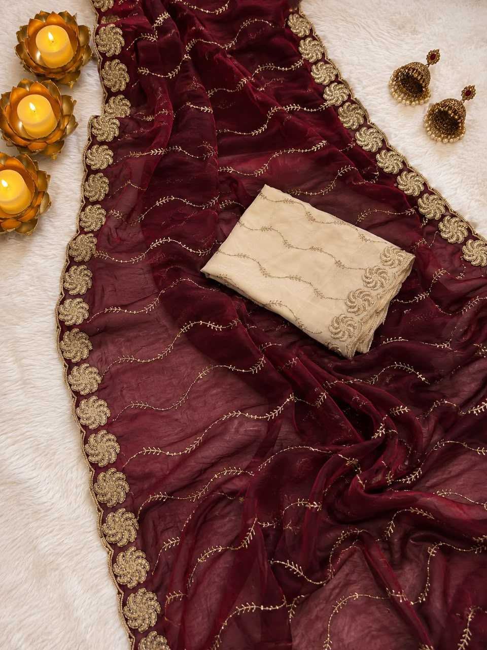 Ishita Satin Designer Saree