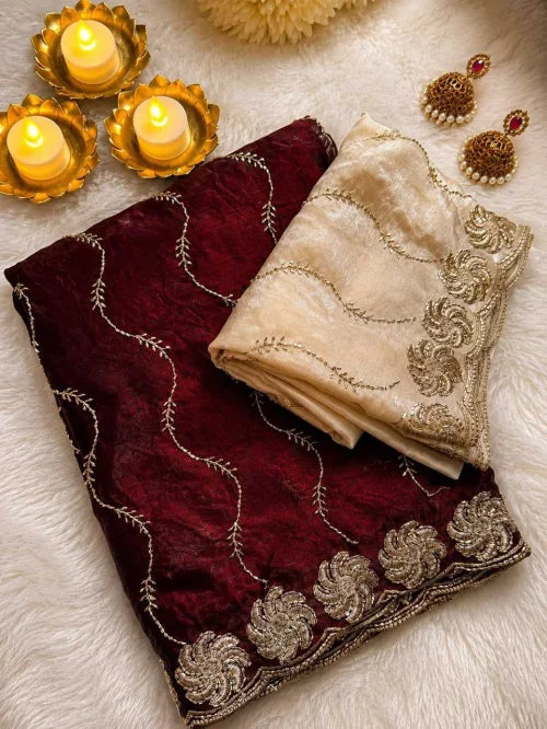 Ishita Satin Designer Saree