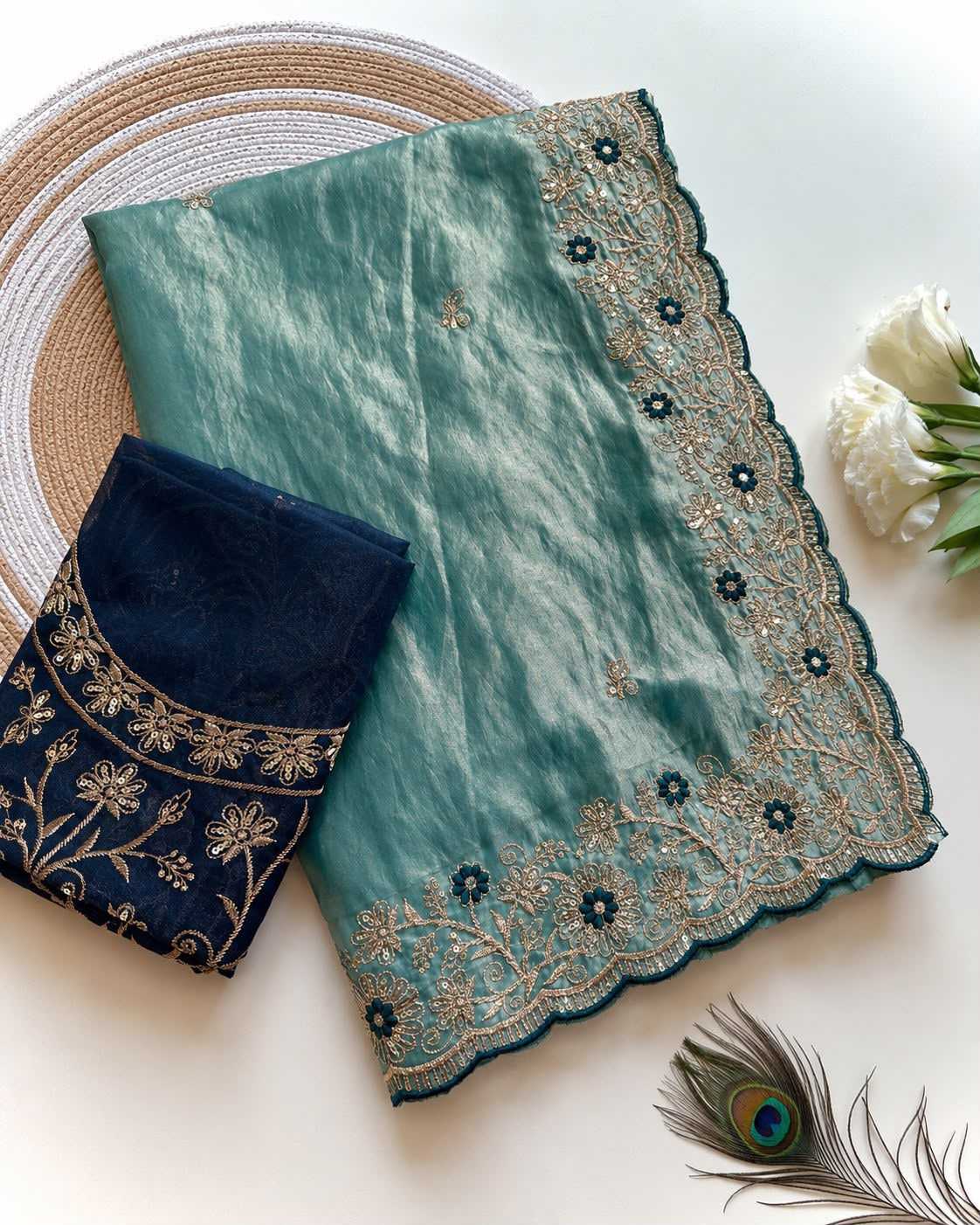 Janhvi Satin Sequence Saree