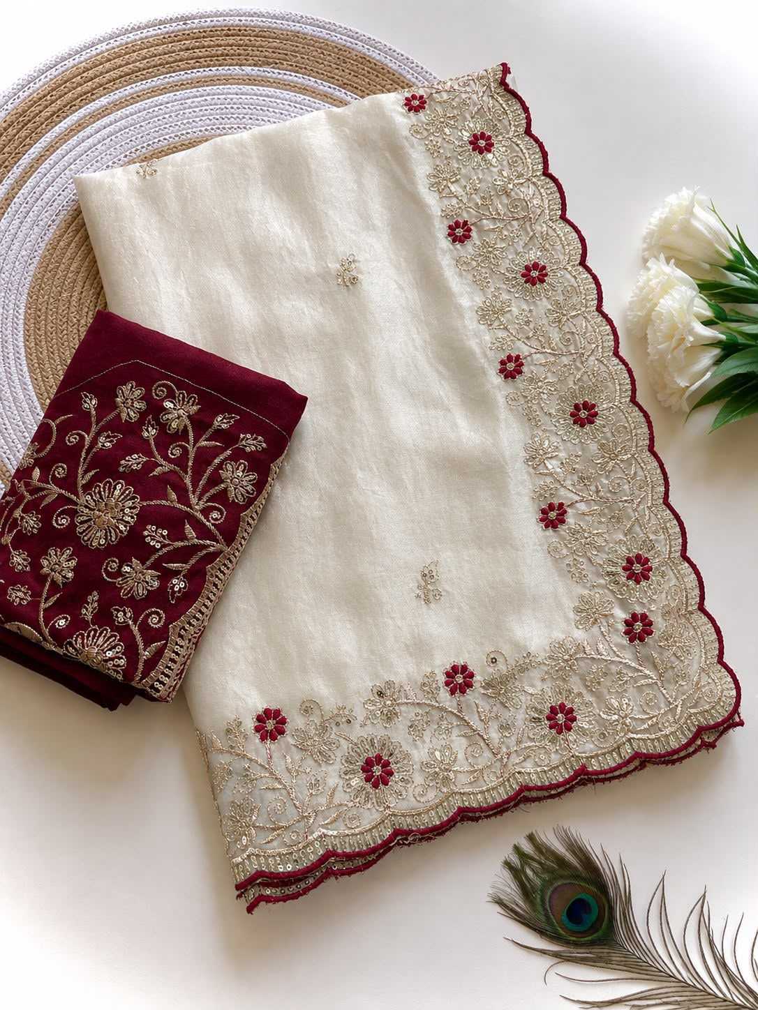 Janhvi Satin Sequence Saree