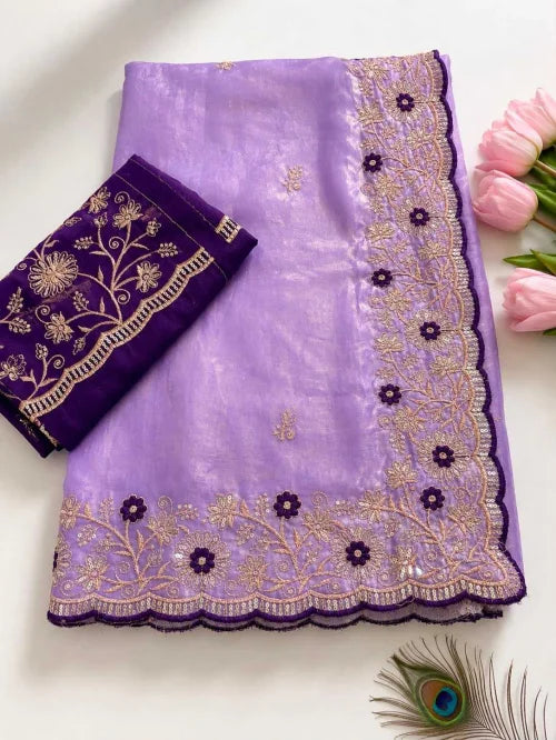 Janhvi Satin Sequence Saree