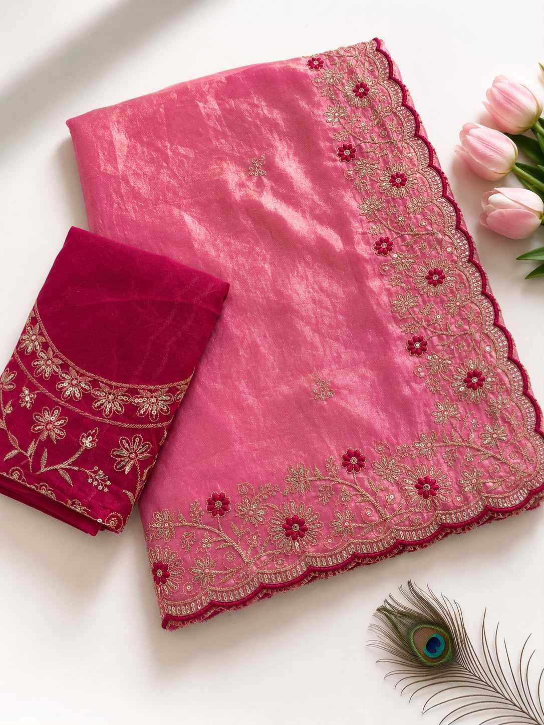 Janhvi Satin Sequence Saree