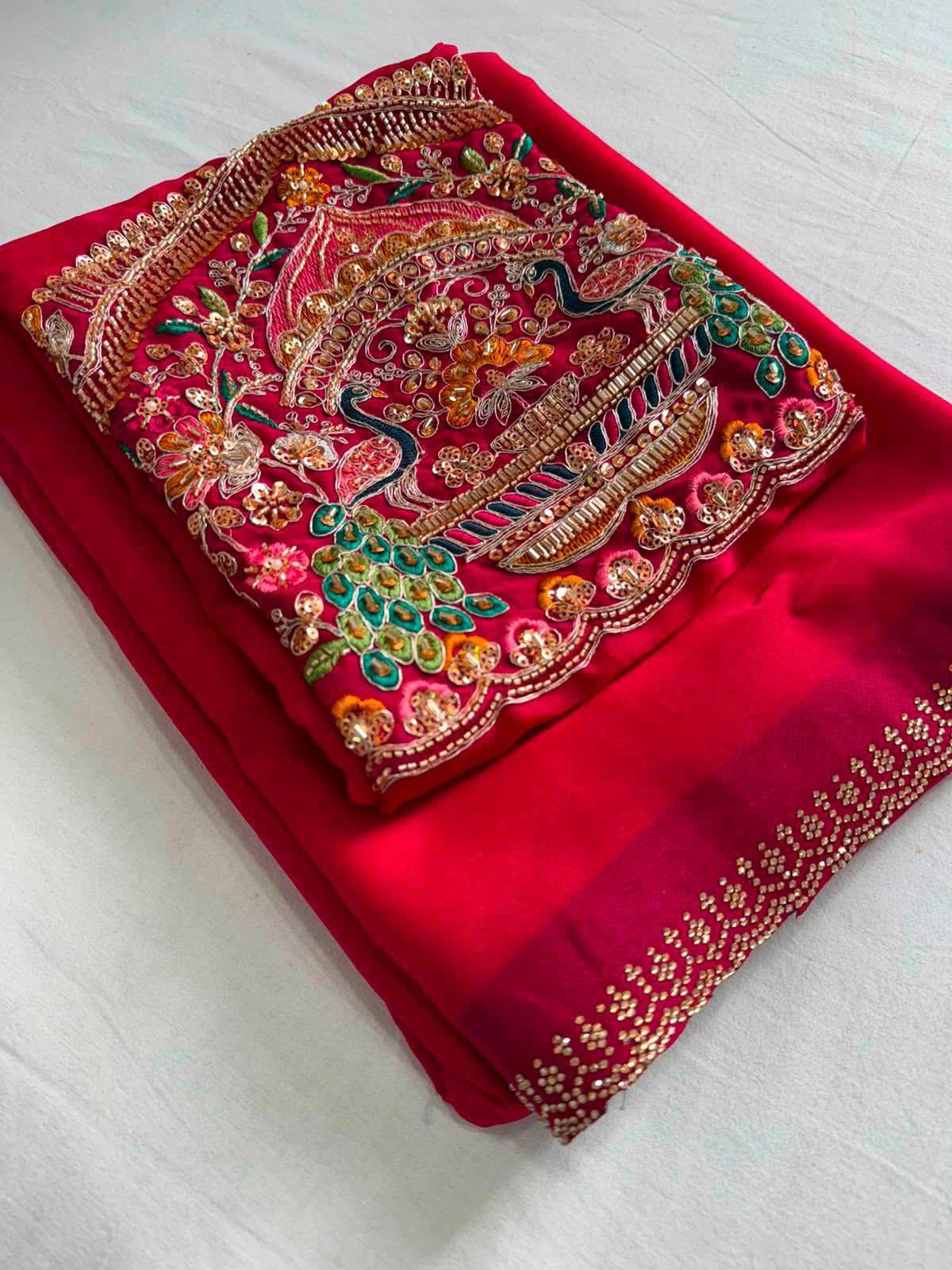 Jiya Premium Georgette Designer Saree