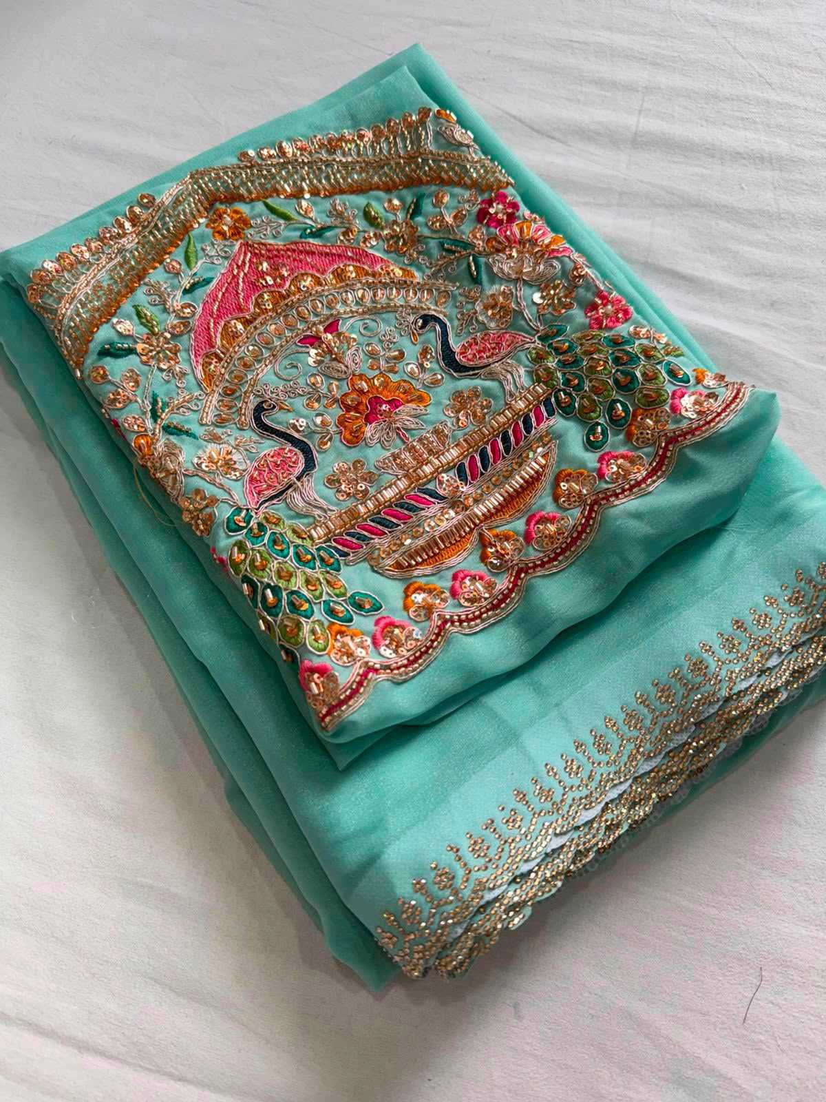 Jiya Premium Georgette Designer Saree