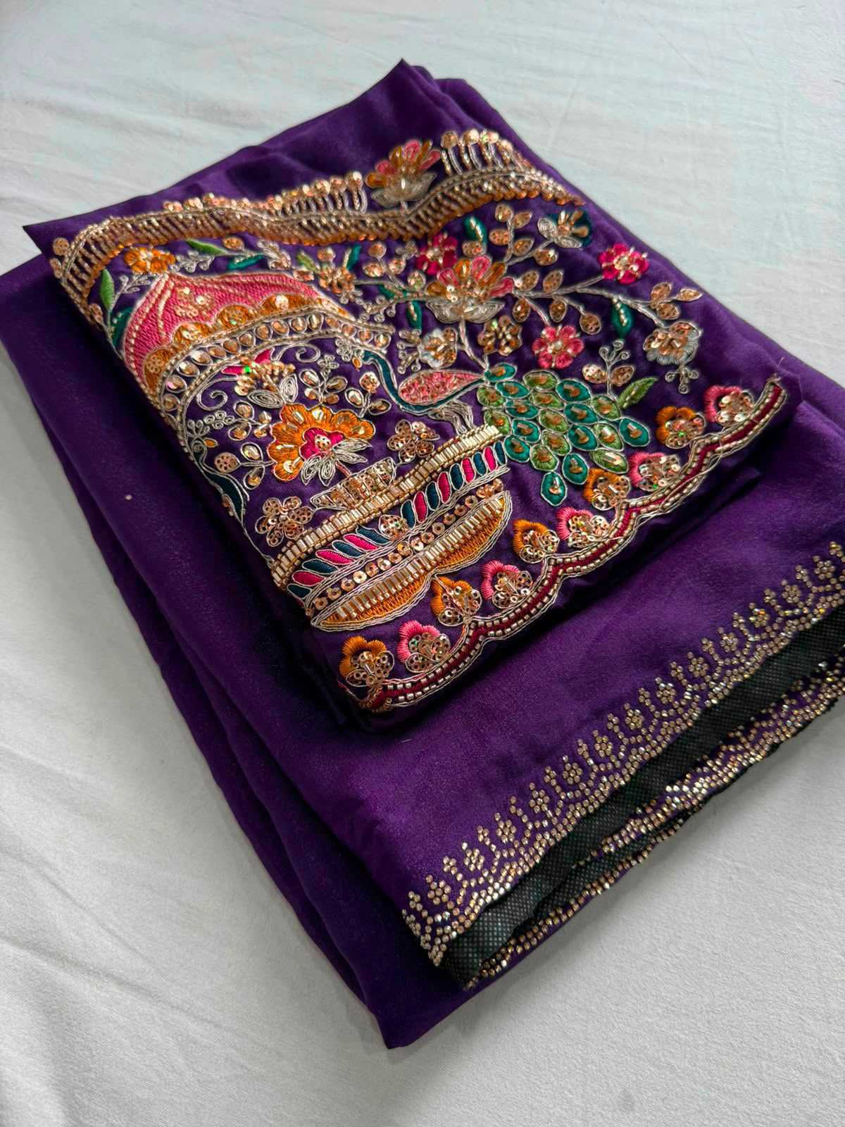 Jiya Premium Georgette Designer Saree