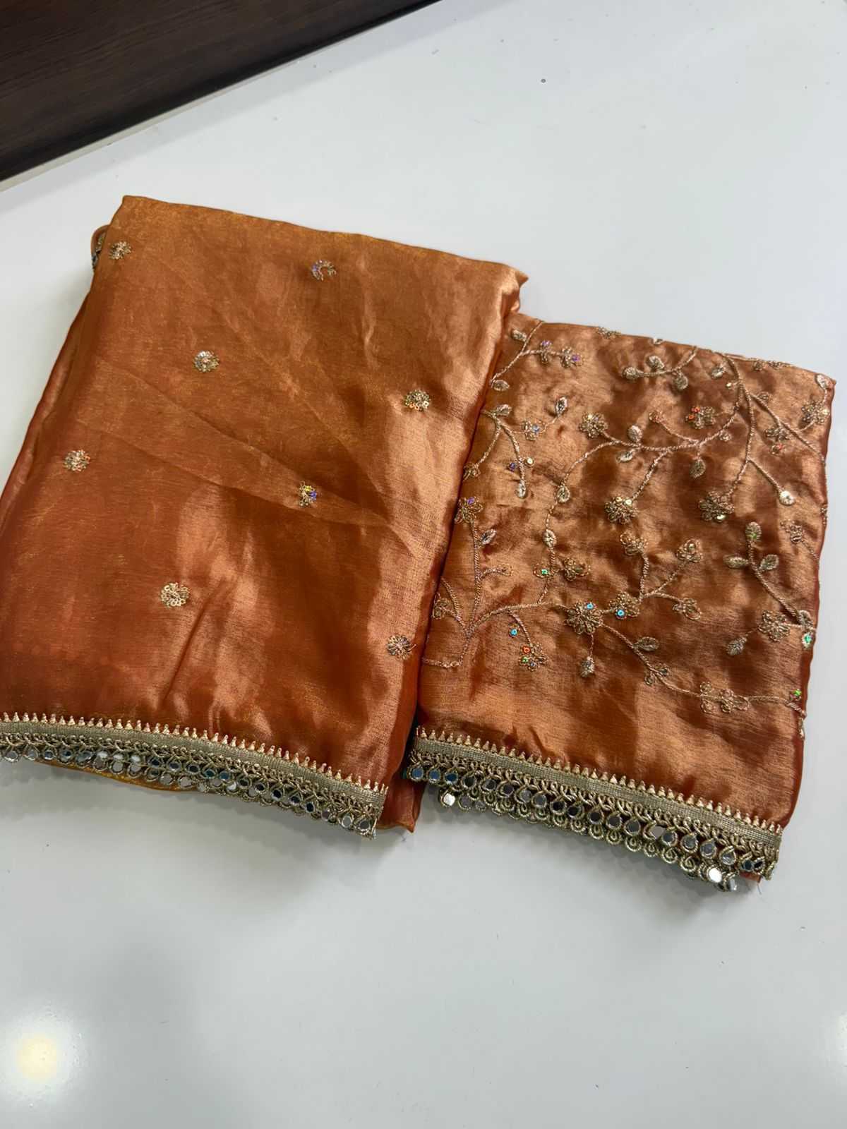 Satin Designer Saree