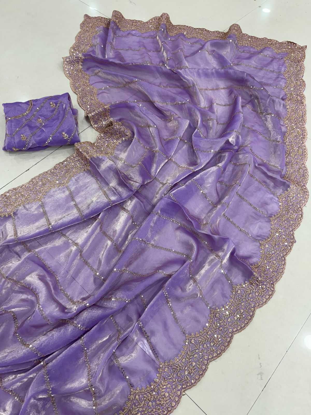 Satin Designer Saree
