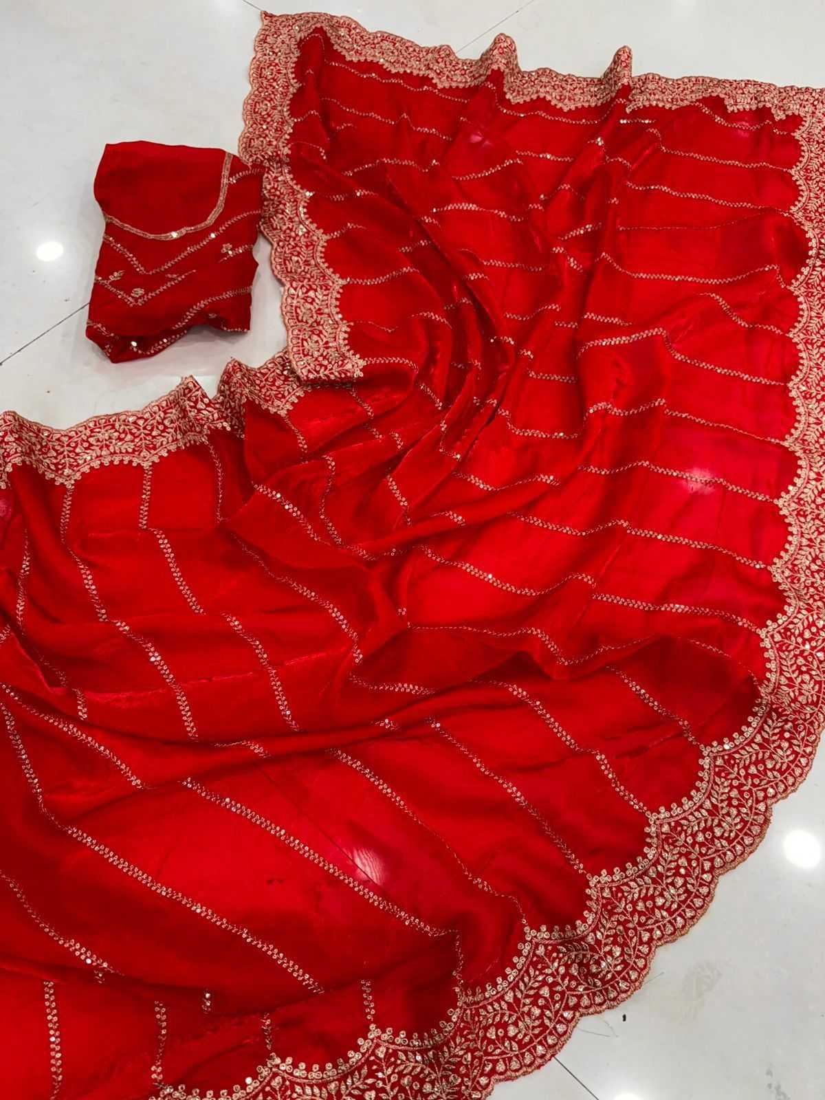Satin Designer Saree