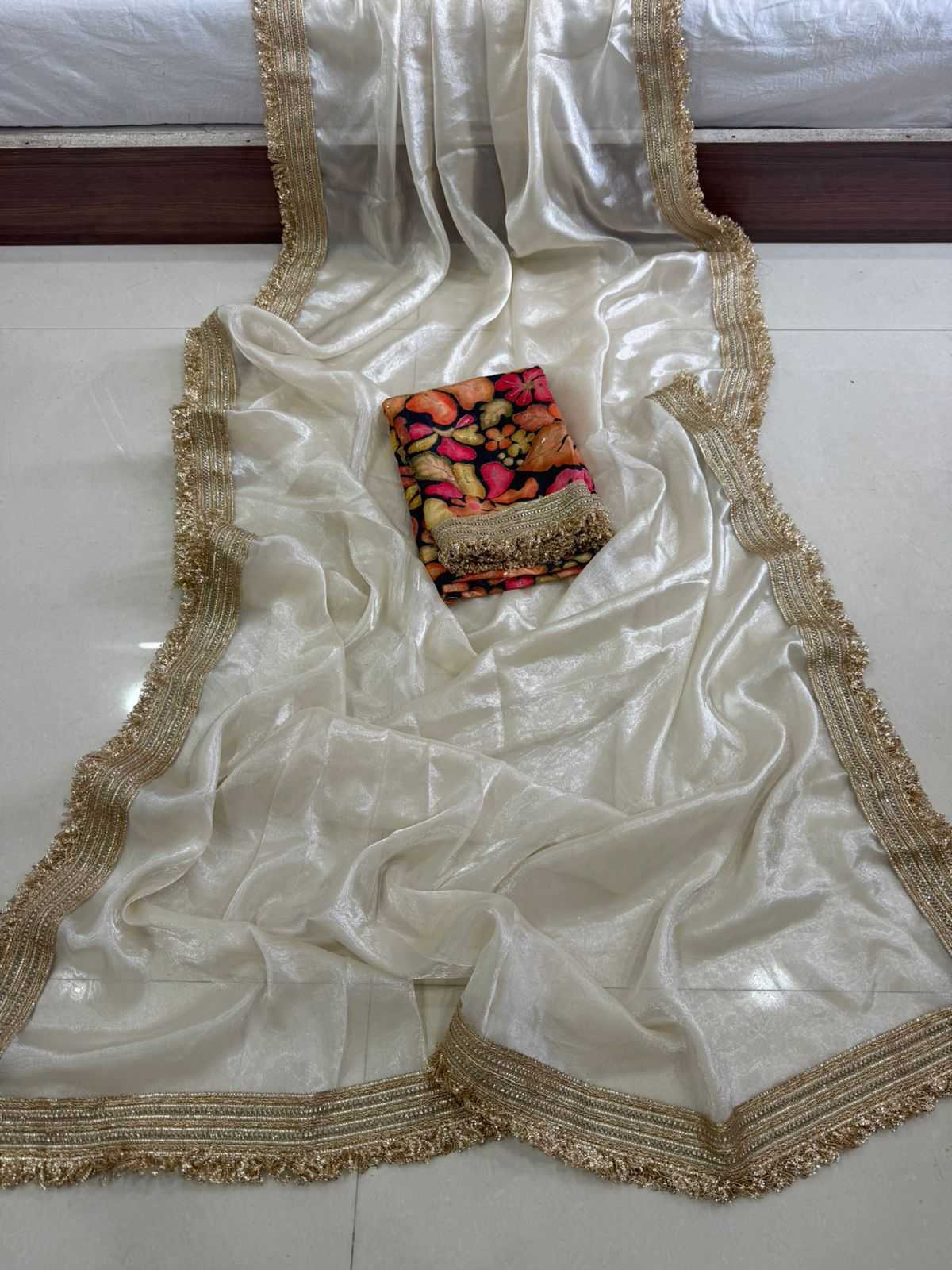 Satin Designer Saree