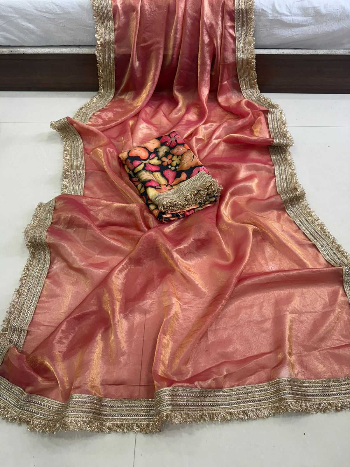 Satin Designer Saree