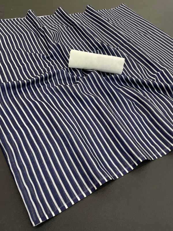 Uniform Soft Cotton Designer Saree
