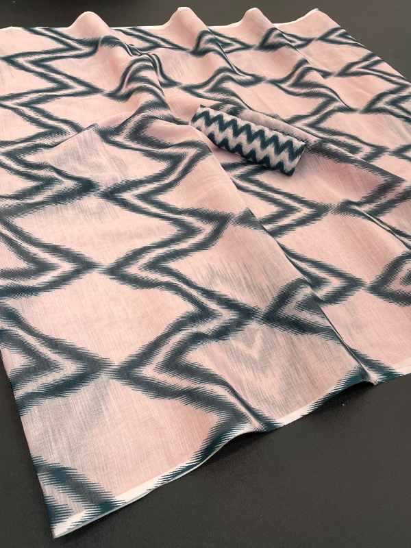Uniform Soft Cotton Designer Saree