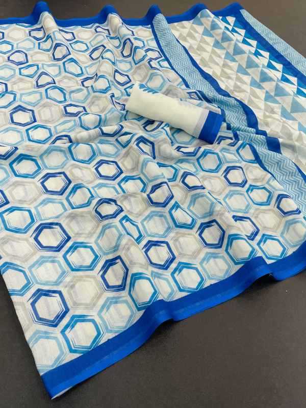 Uniform Soft Cotton Designer Saree