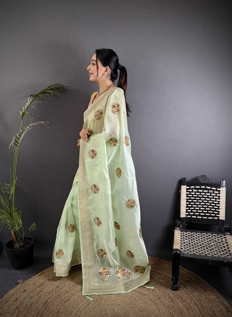 Aarvi Organza Silk Sarees For Weddings
