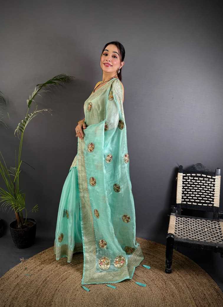 Aarvi Organza Silk Sarees For Weddings