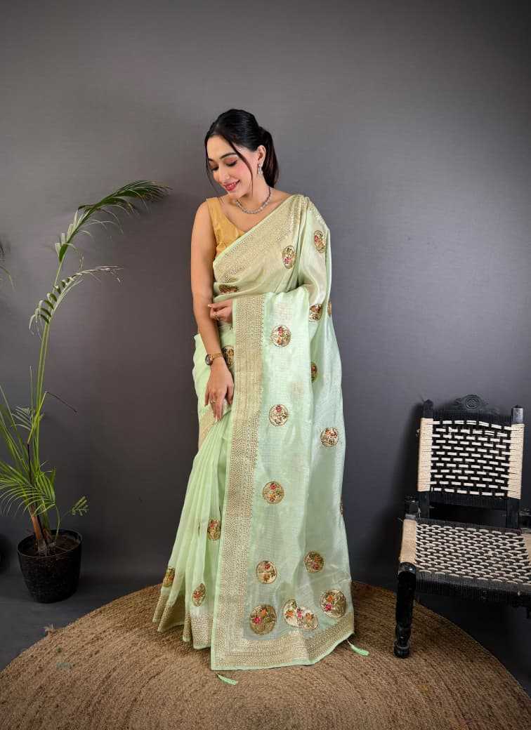 Aarvi Organza Silk Sarees For Weddings