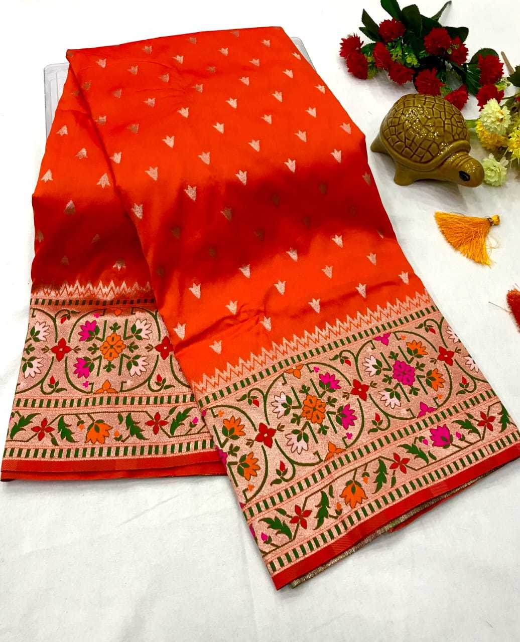 Adhya Paithani Silk Soft Saree