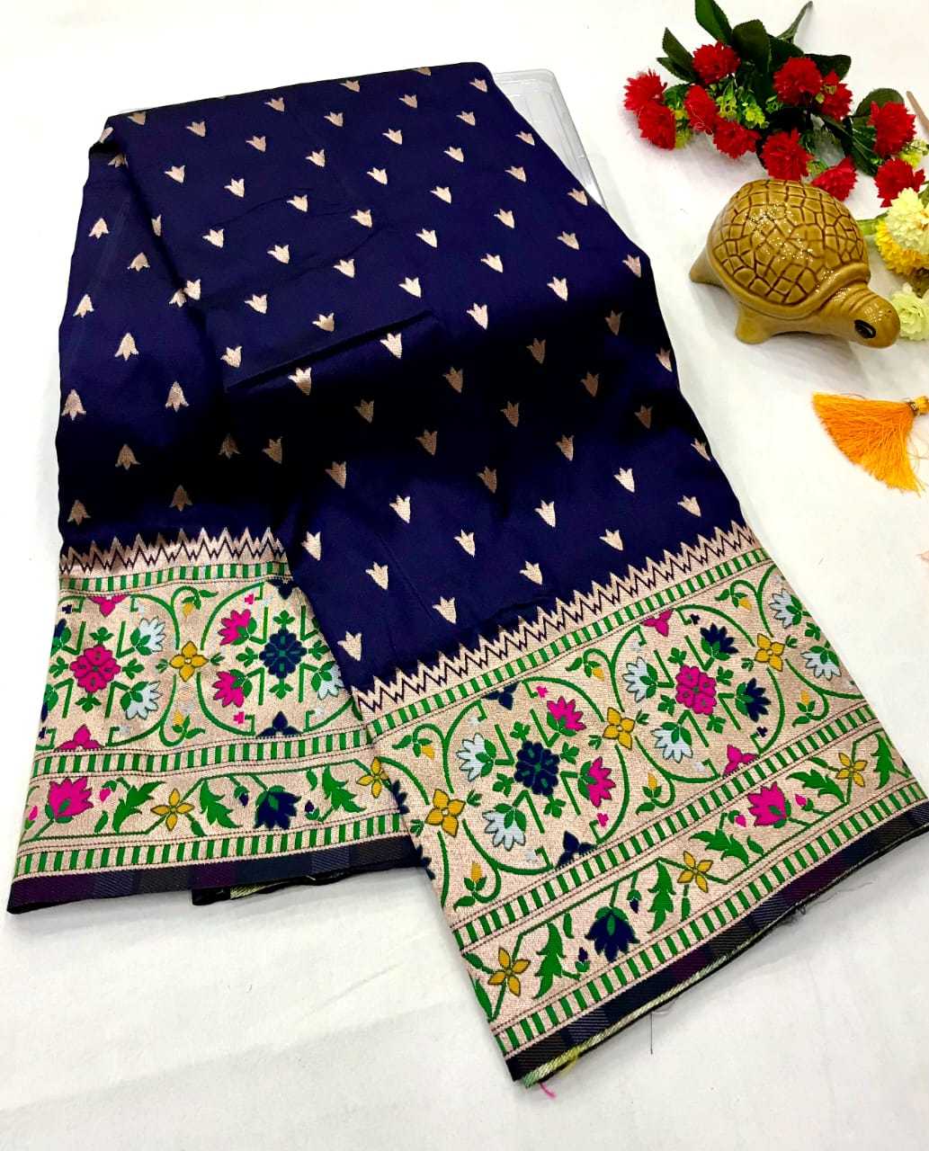 Adhya Paithani Silk Soft Saree