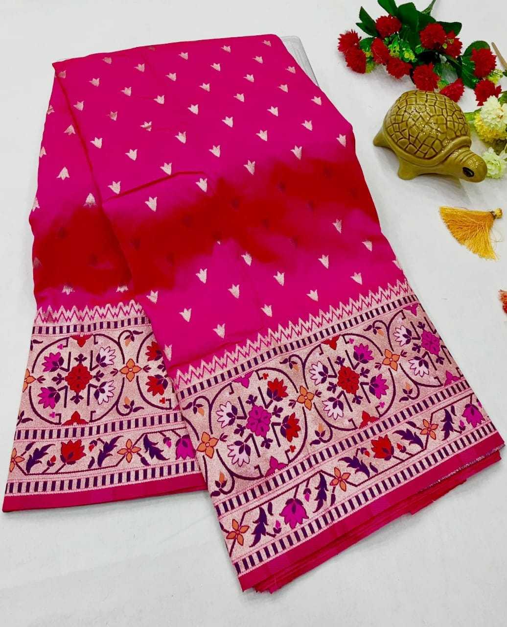 Adhya Paithani Silk Soft Saree