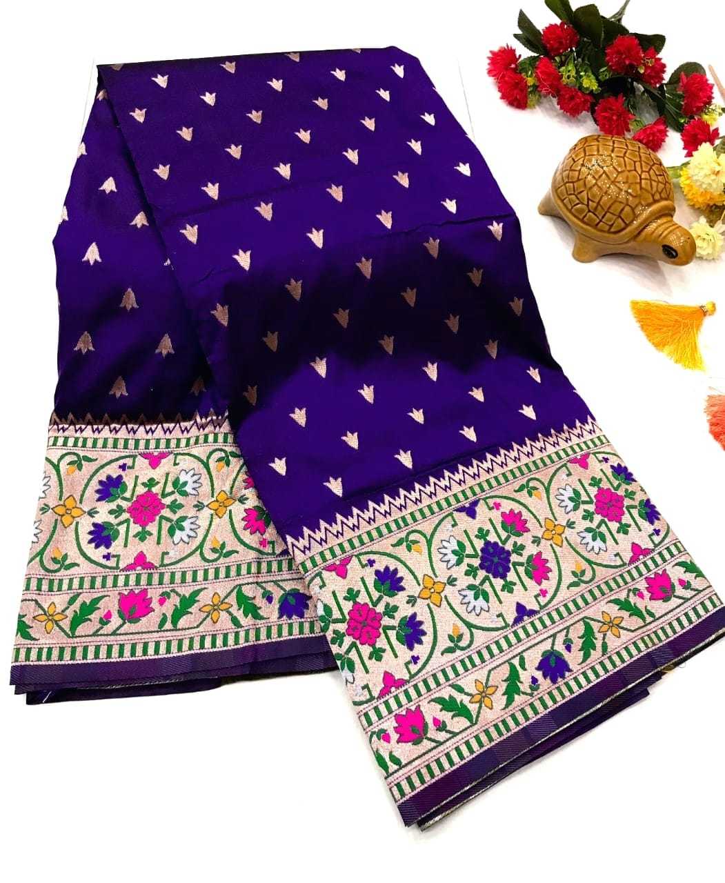 Adhya Paithani Silk Soft Saree