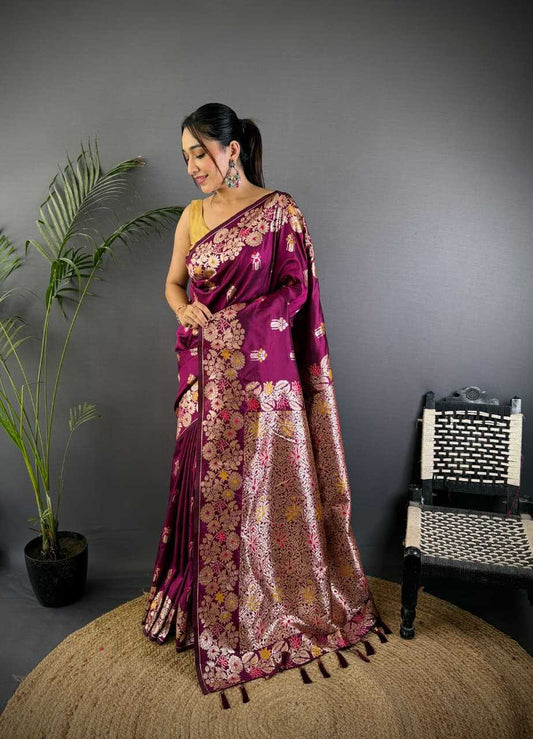 Chandni Banarasi Soft Silk Saree