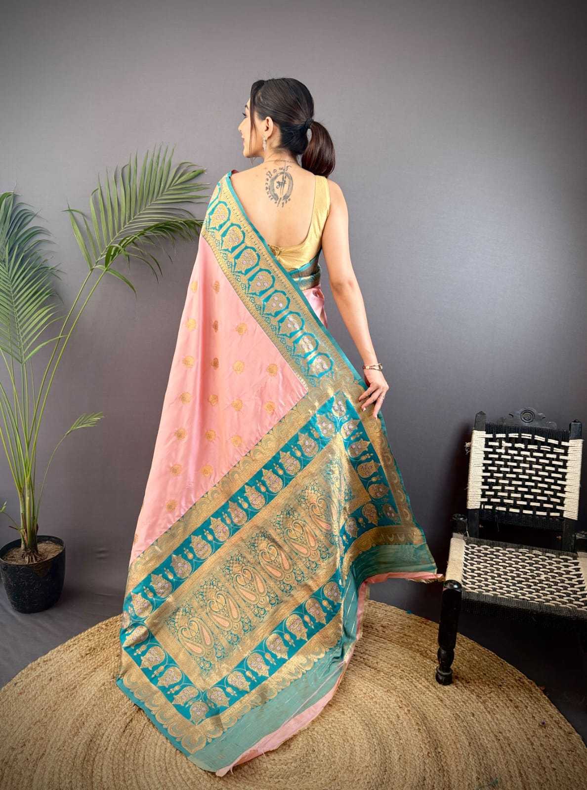 Banarasi Soft Silk Zari Border Saree