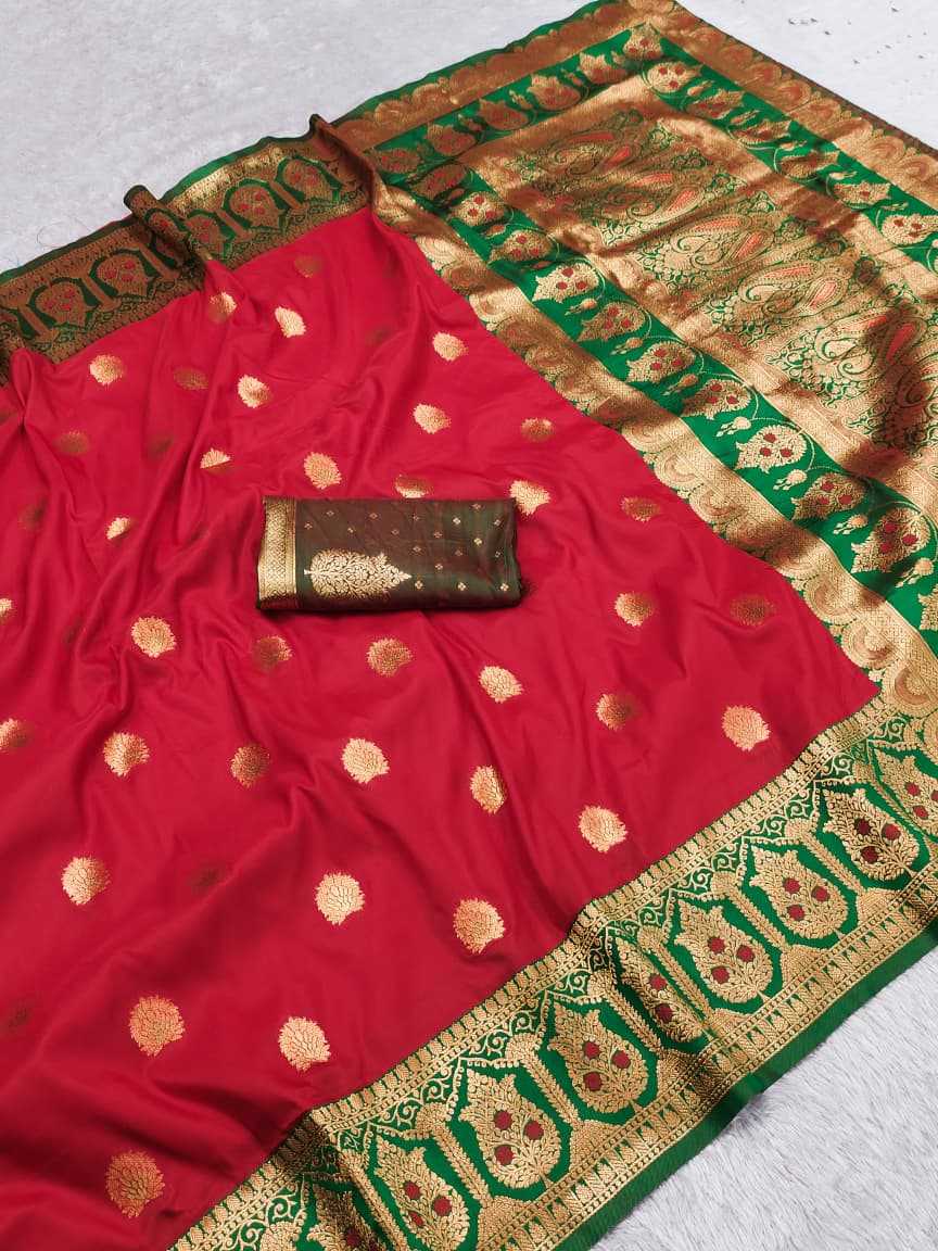 Banarasi Soft Silk Zari Border Saree