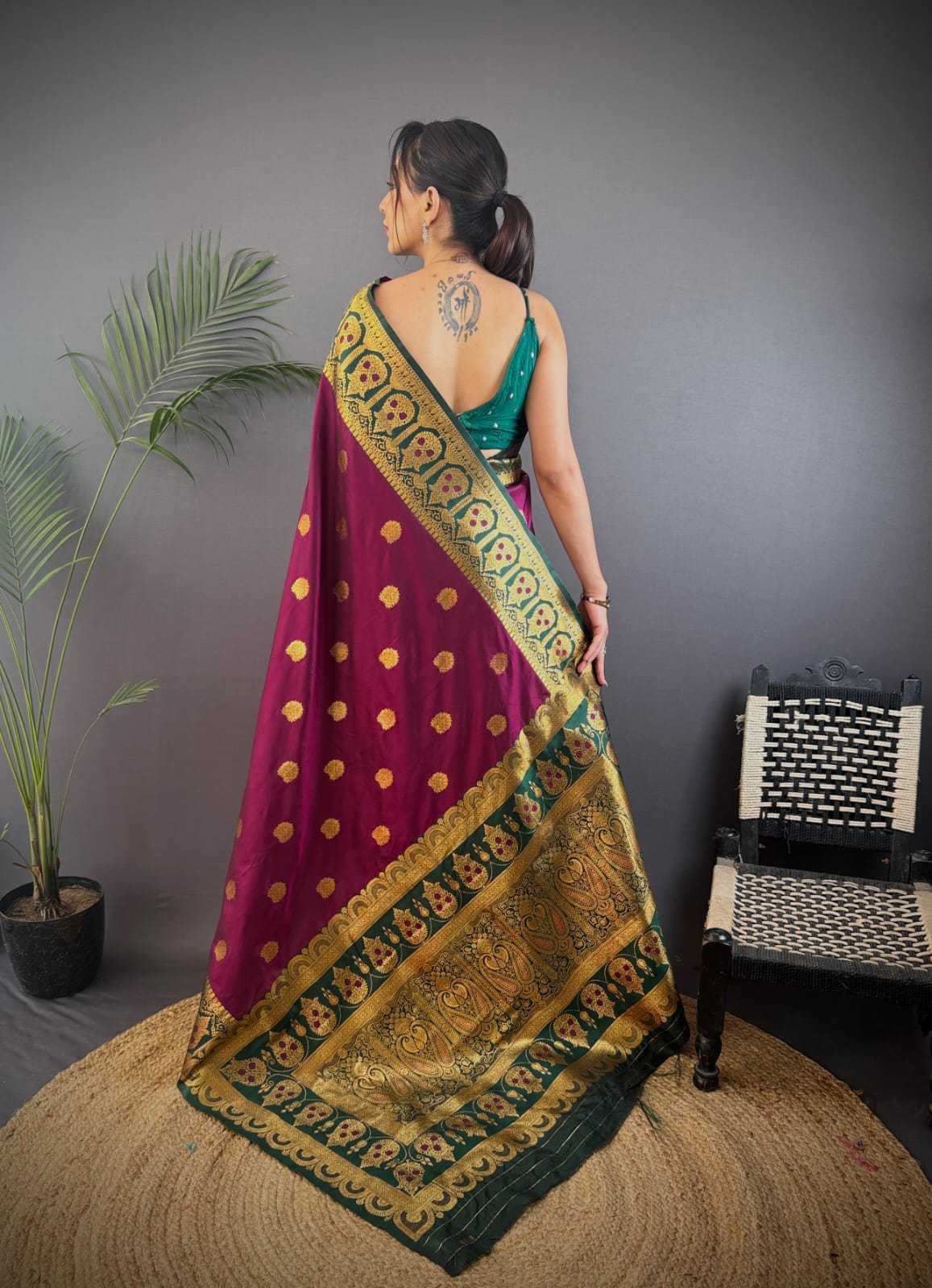 Banarasi Soft Silk Zari Border Saree