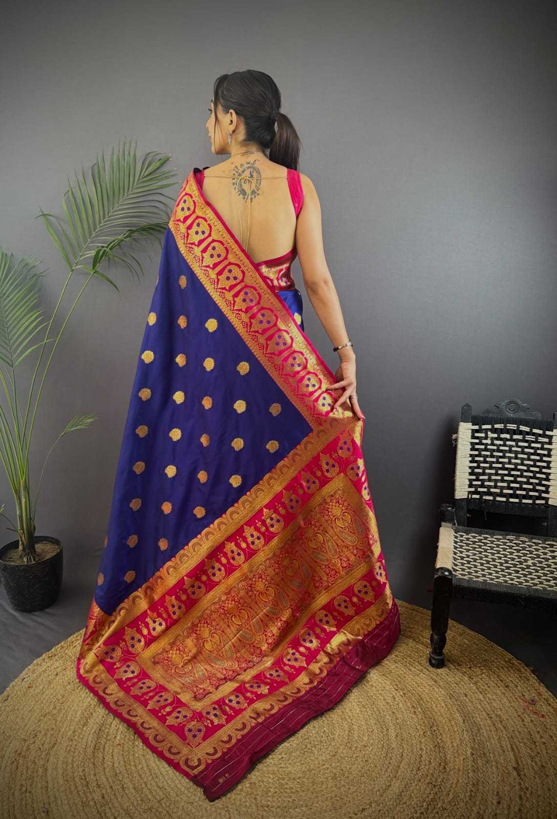 Banarasi Soft Silk Zari Border Saree