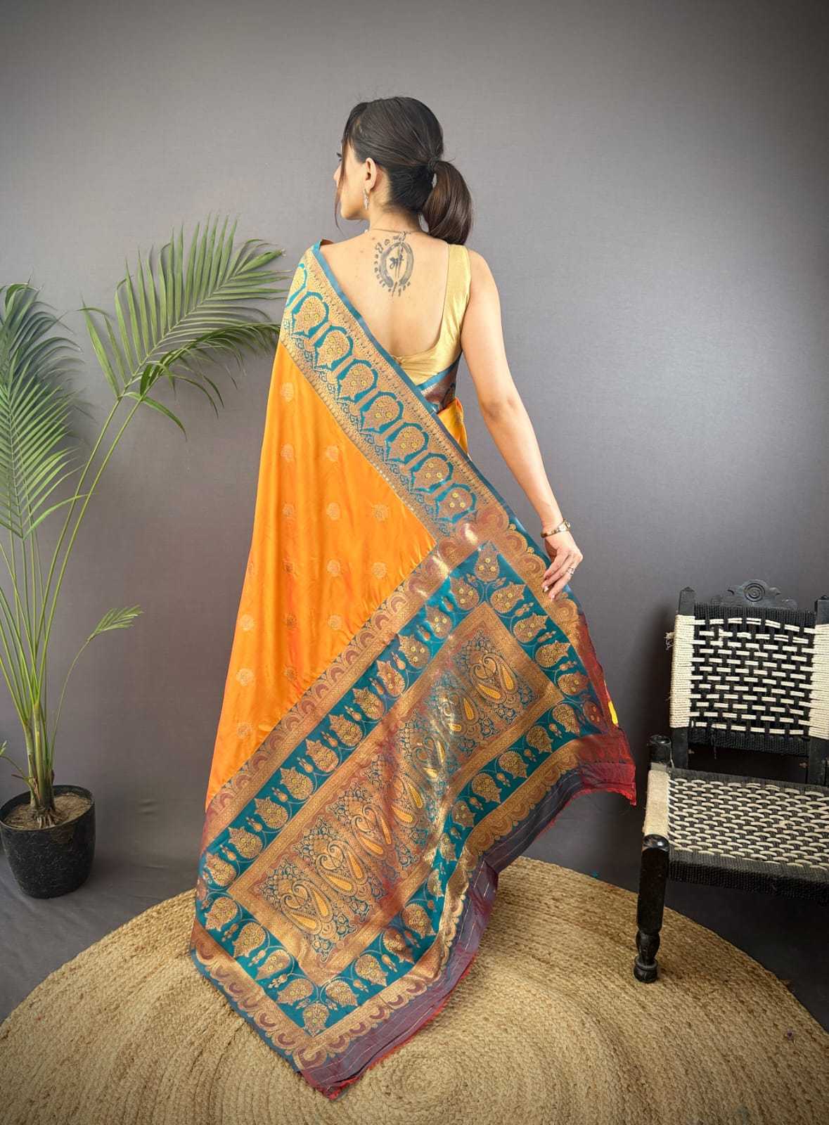 Banarasi Soft Silk Zari Border Saree