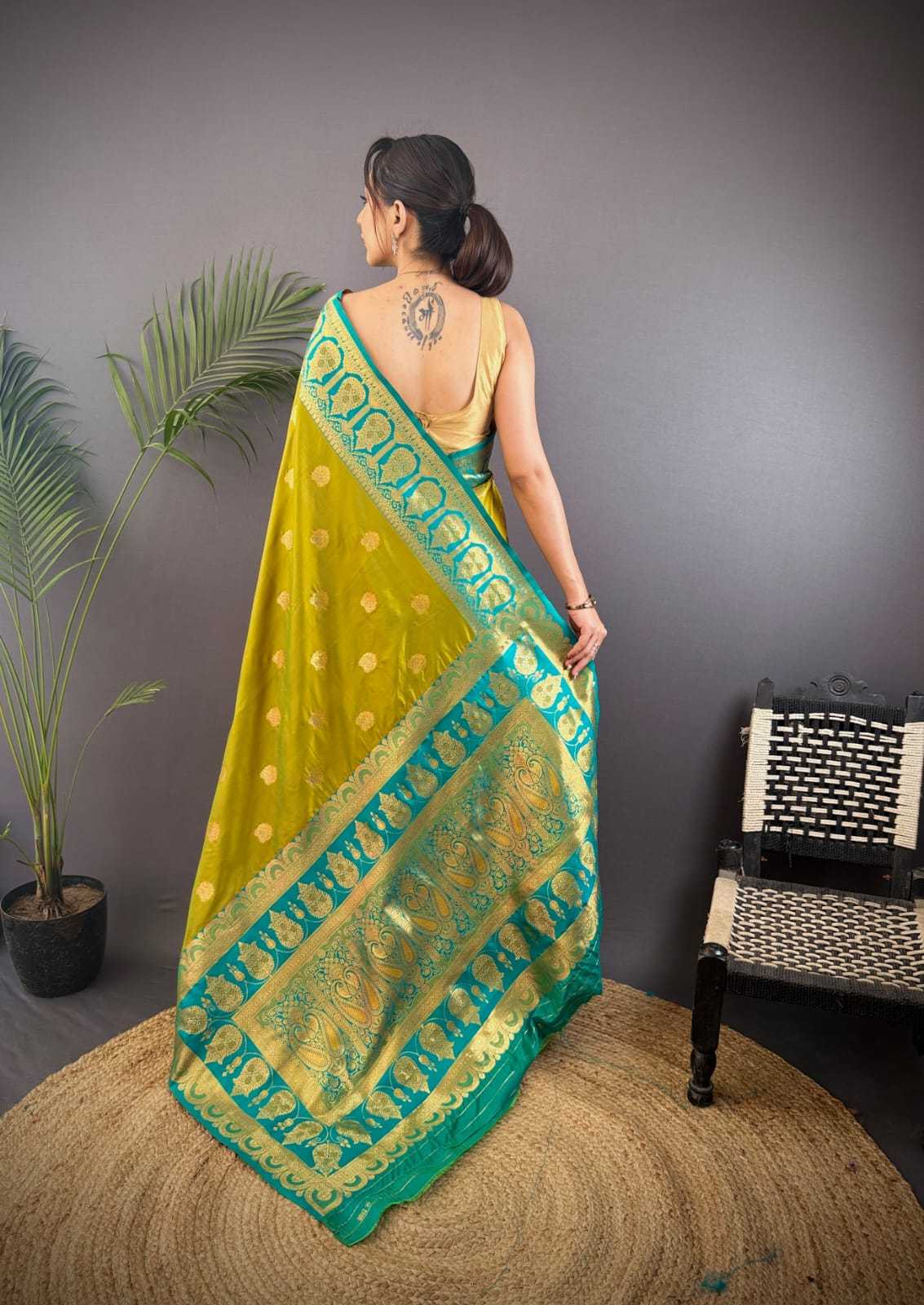 Banarasi Soft Silk Zari Border Saree