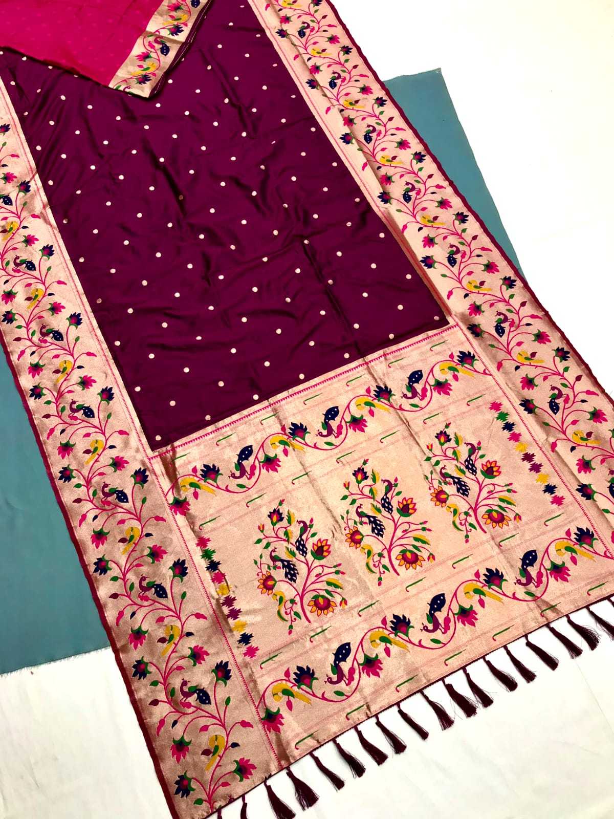Full Well Kanjivaram Silk Heavy Saree