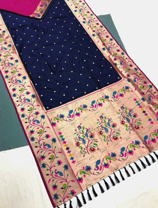 Full Well Kanjivaram Silk Heavy Saree