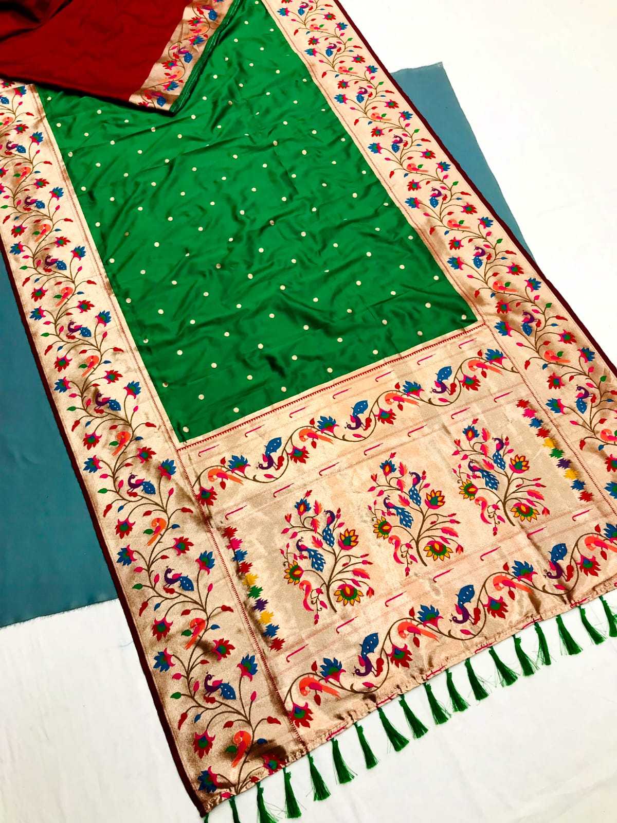 Full Well Kanjivaram Silk Heavy Saree