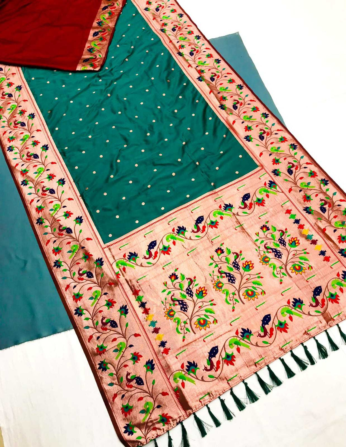 Full Well Kanjivaram Silk Heavy Saree