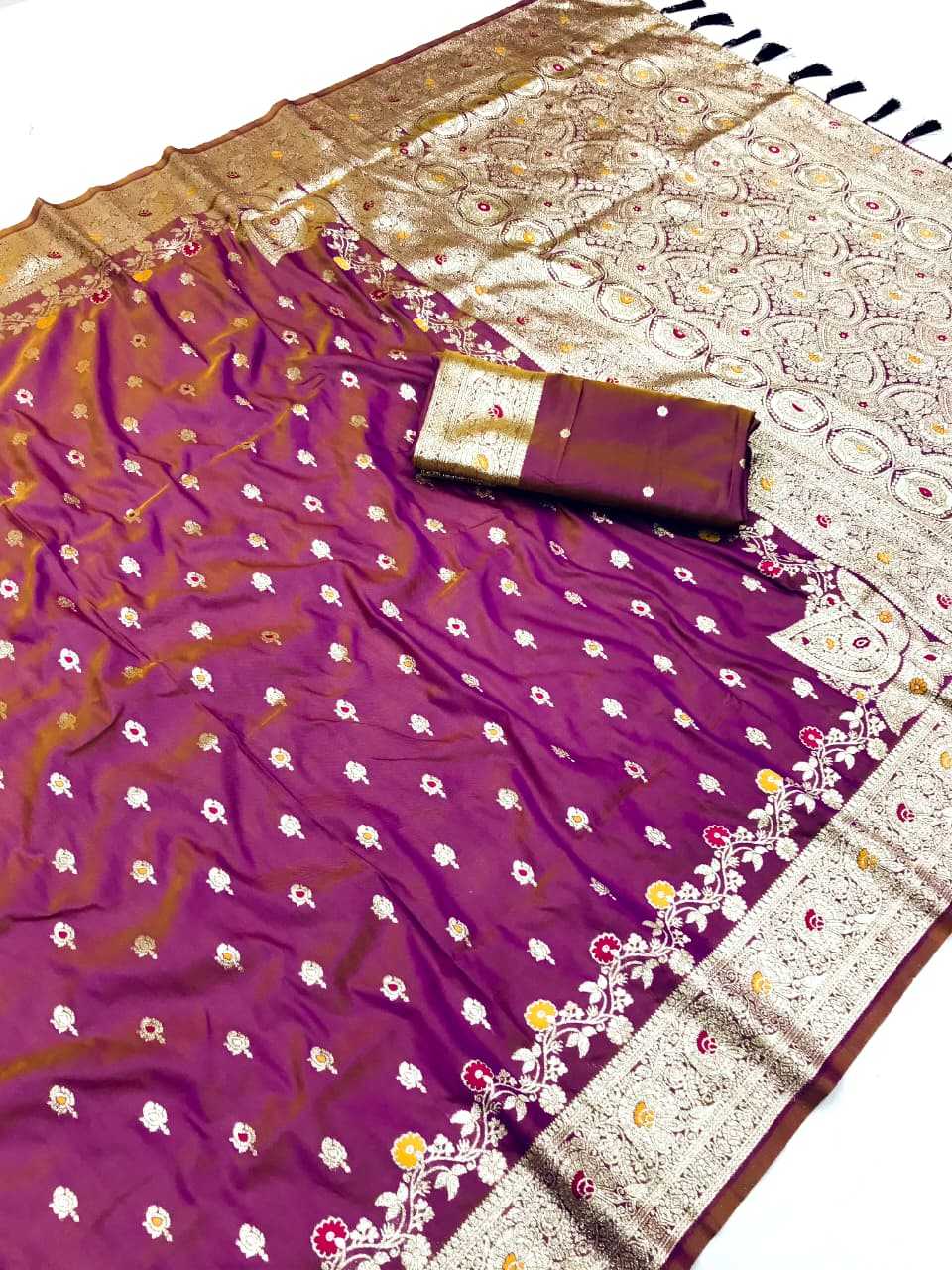 Greta Banarasi Soft Silk Saree