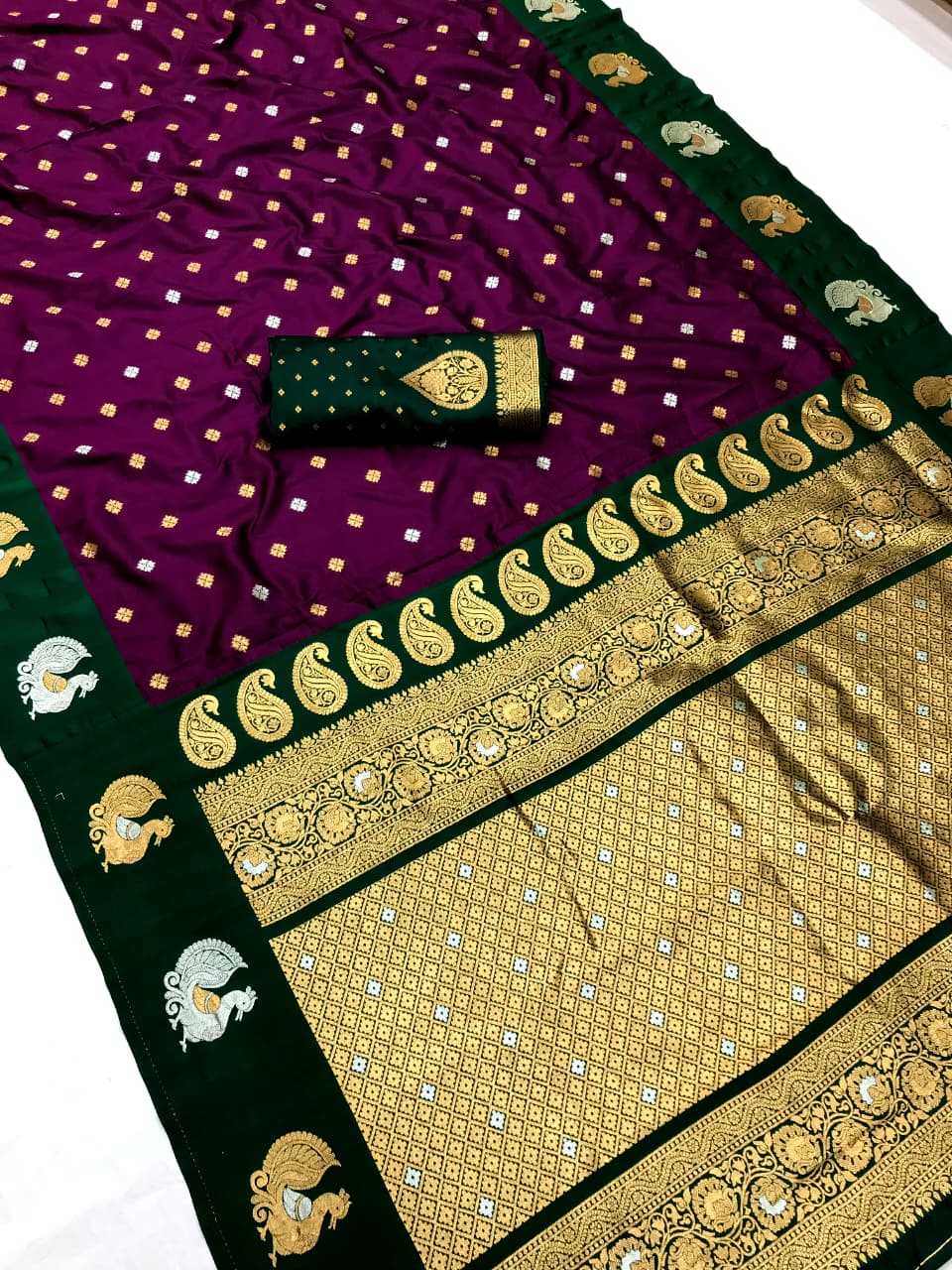 Hans Banarasi Soft Silk Saree