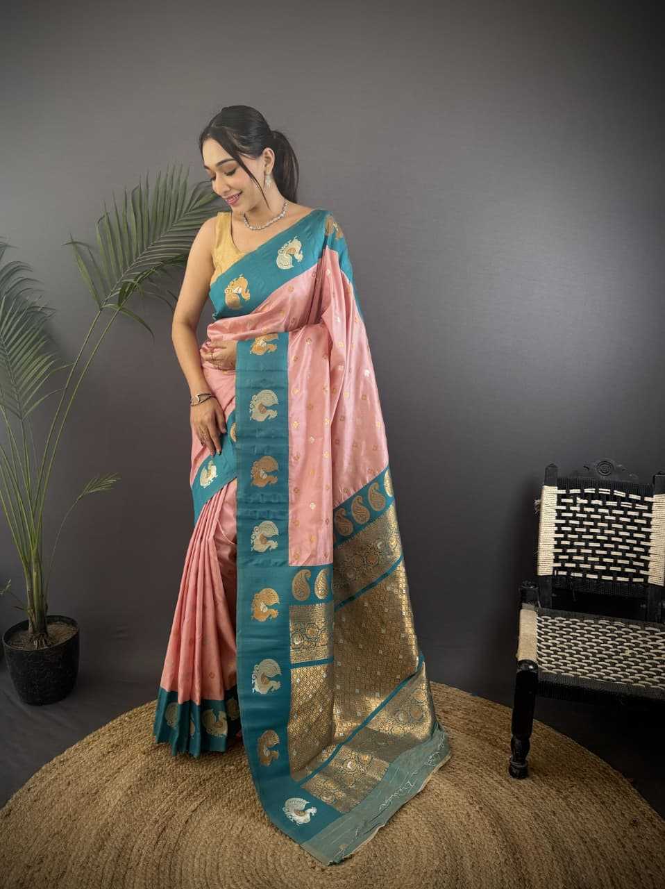 Hans Banarasi Soft Silk Saree