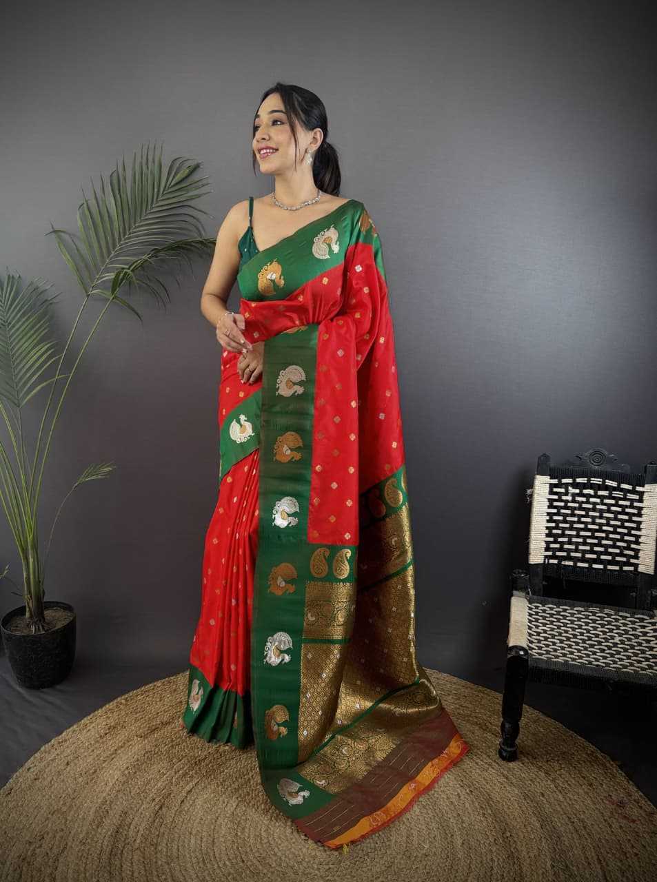 Hans Banarasi Soft Silk Saree