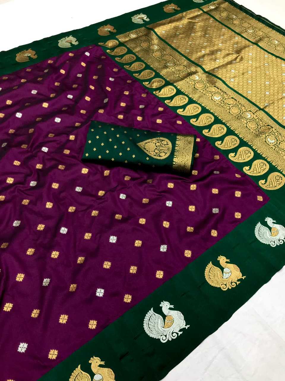 Hans Banarasi Soft Silk Saree