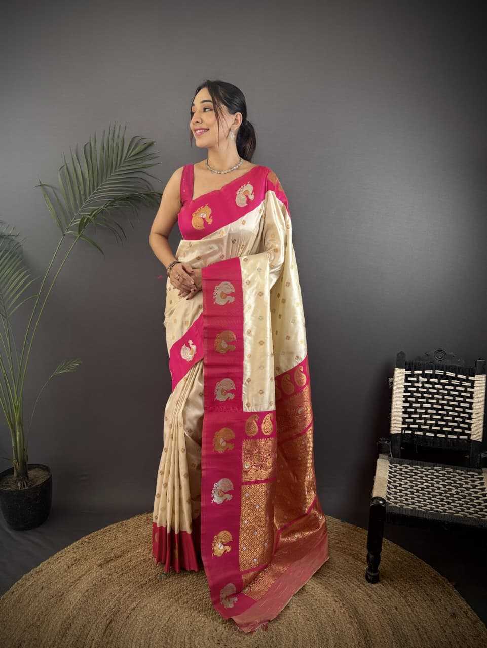 Hans Banarasi Soft Silk Saree