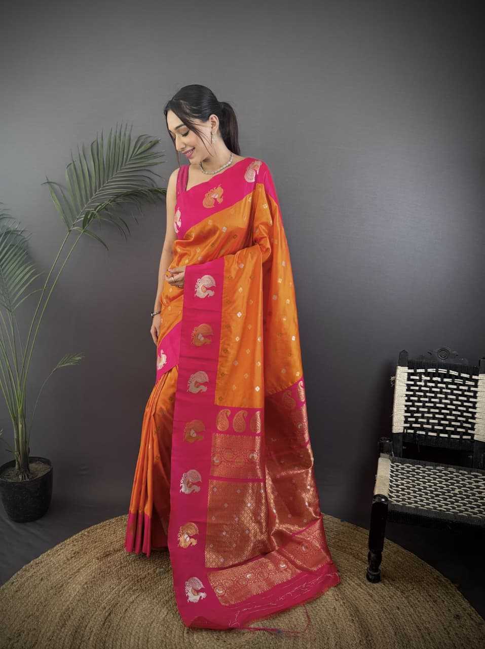 Hans Banarasi Soft Silk Saree