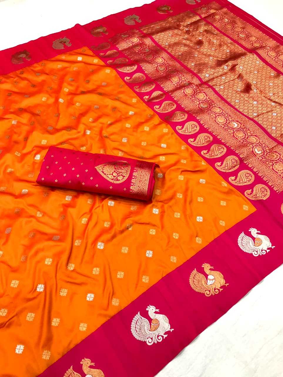 Hans Banarasi Soft Silk Saree
