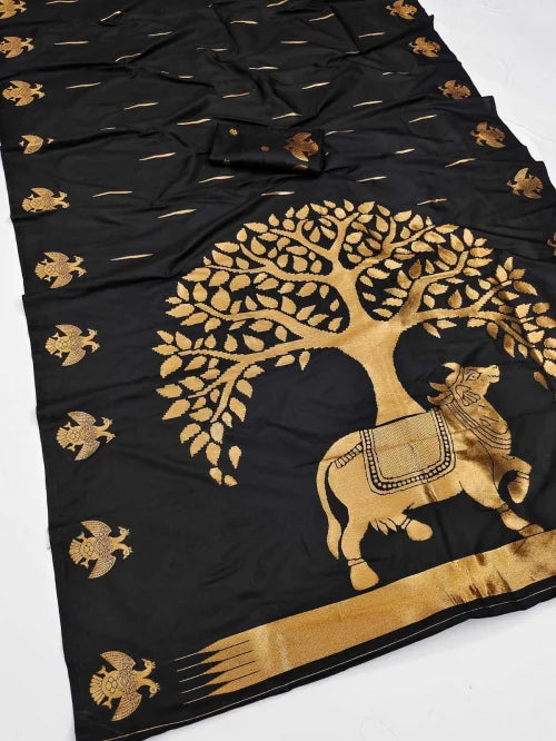 Jalsa Banarasi Soft Silk Saree